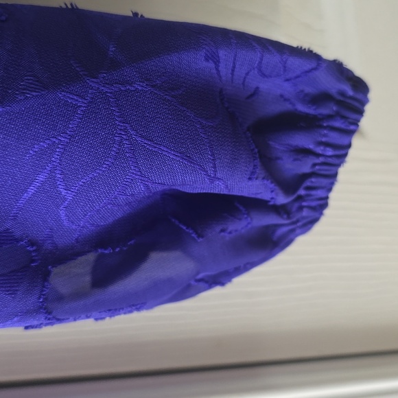 52SEVEN BRAND WOMEN'S PURPLE TOP WITH SMOCKING SIZE SMALL - Picture 7 of 14